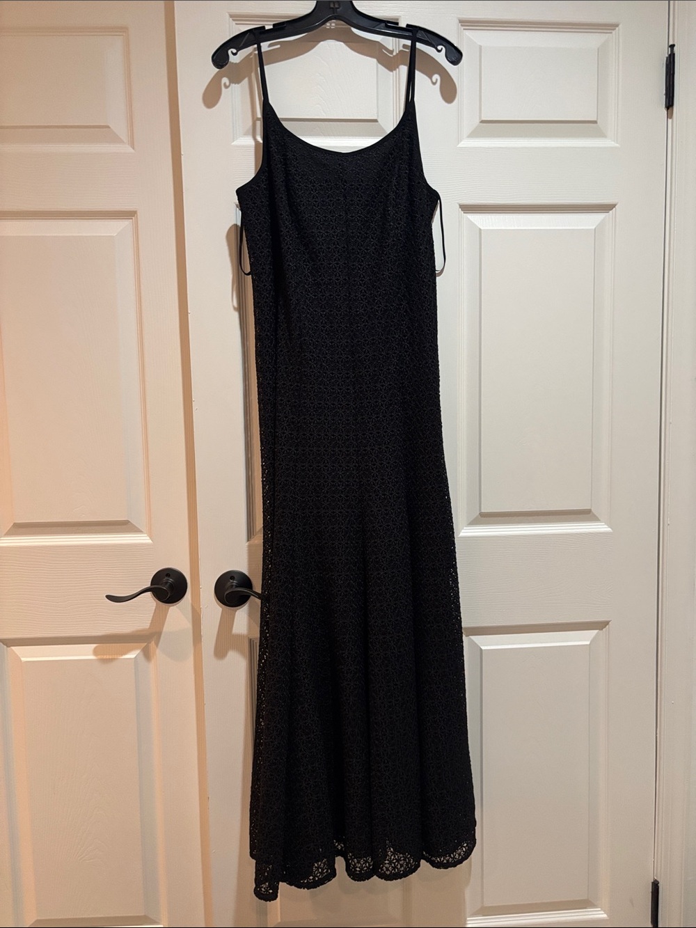 Akris Punto Black Lace Maxi Slip Dress